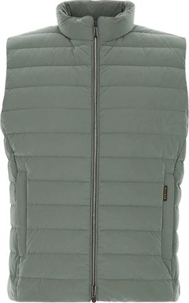 Moorer Sleeveless Padded Nylon Vest With High Collar