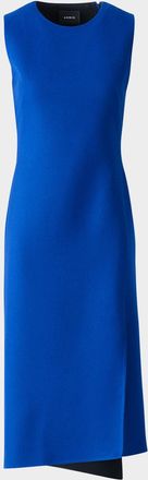 Akris Trapezoid Panel Sleeveless Midi Dress