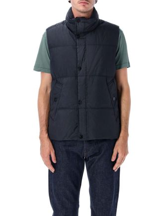 Stone Island Navy Blue Sleeveless Jacket