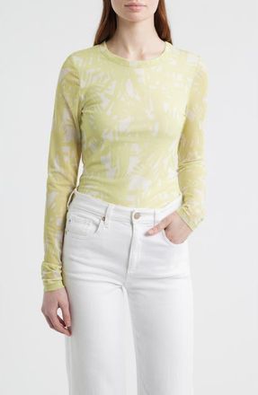 Rag & Bone Yana Tie Dye Long Sleeve T-Shirt in Endive at Nordstrom, Size Xx-Small