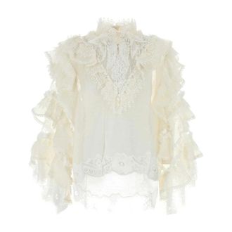 Zimmermann Mujer, Blusas y Camisas, Blanco, Talla: S