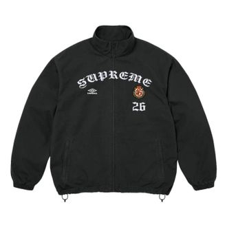 SUPREME FW26 x Umbro Cotton Ripstop Track Jacket Black SUP-FW26-087-BLK