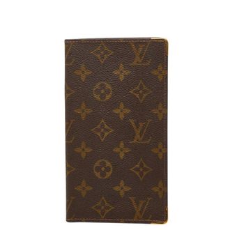 Louis Vuitton Monogram Brown Pvc Long Bill Wallet (Bi-Fold) (Pre-Owned)
