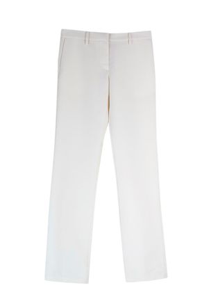 Magda Butrym Cream Tailored Wool Trousers Size XXS