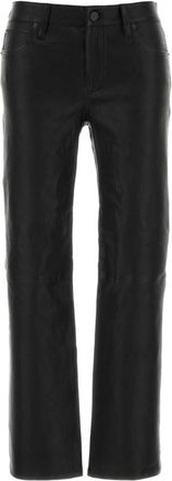 Frame Denim Black Slim Mid Rise Jeans