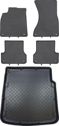 OEM Juego De Alfombrillas De Goma Para Coche Y Alfombrilla Para Maletero Para Audi A7 I (4g) Sportback De Septiembre De 2010 A Enero De 2018