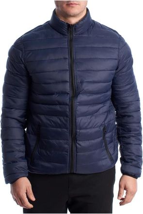 U.S.Polo Association Omkeerbaar Gewatteerd Jack - Heren - Winterjassen - Blauw - 2XL - Leer - Jassen