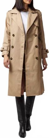 French Connection Coco Twill Trench Coat In Autumn Camel