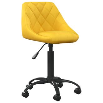 vidaXL Silla De Comedor De Terciopelo Amarillo Mostaza Vidaxl