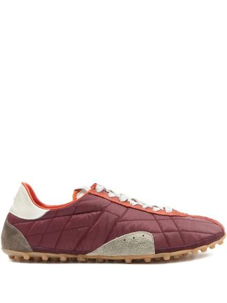Maison Margiela Red Lace Up Sneakers