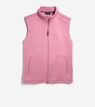Cole Haan Mens Artisan Vest - Light Red Size Medium