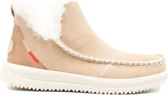 Hey Dude Camden suede boots - women - Suede/Lamb Shearling/Rubber - 41 - Brown