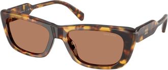 Miu Miu Sunglasses, female, Brown, Size: 56 MM MU B12S Sunglasses