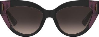 Moschino MOS208/S GUU/HA Womens Sunglasses Black Size 56
