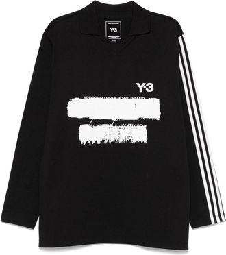 Yohji Yamamoto Polo con logo - Nero