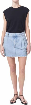 A Gold E Becker Mini Skirt In Rotate