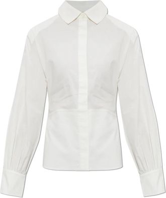 Iro Janine Shirt - Dames - Overhemden - Wit - L - Katoen - Overhemden
