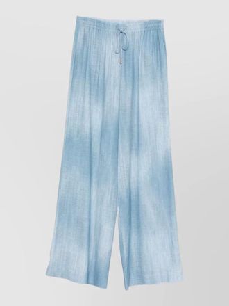 Ermanno Scervino relaxed wide leg trousers light wash waistband