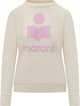 Isabel Marant Long Sleeve Sweatshirt - Dames - Sweatshirts - Beige - S - Katoen - Hoodies & sweatvesten