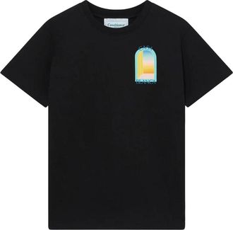 Casablanca Afro Cubism Tennis Club Printed T-Shirt Yellow MS24-JTS-001-06