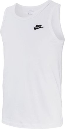 Nike Mens M NSW Club Tank, White, XL