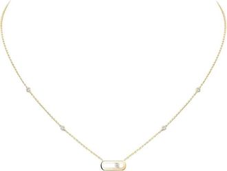 Messika Move Uno Yellow Gold Diamond Necklace