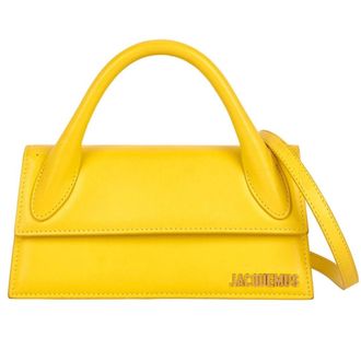 Jacquemus Womens Le Chiquito Long Yellow Bag Leather - One Size