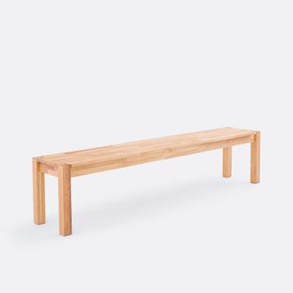 La Redoute Interieurs Zitbank in massief eik, L200 cm, Ad&eacute;lita