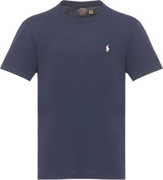 Ralph Lauren Custom Slim Fit T-Shirt - Heren - T-shirts - Blauw - XL - Katoen - Tops