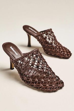 Lola Cruz Gara Woven Heeled Mules