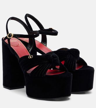 Valentino Garavani Crasher 125 velvet platform sandals