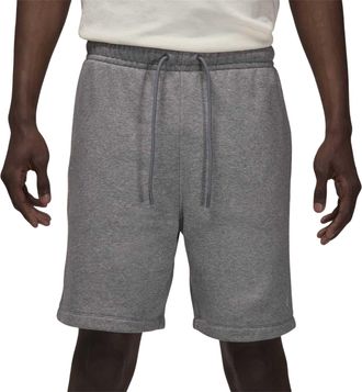 Nike Air Jordan fleece-short voor heren (Koolstof/Wit)