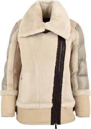 Moorer Gewatteerde Boudin Stijl Jassen - Dames - Winterjassen - Beige - 2XS - Jassen