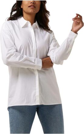 MY ESSENTIAL WARDROBE Essential Wardrobe Blouse 03 The Shirt - Dames - Overhemden - Wit - L - Katoen - Overhemden