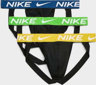 Nike Mens Colourful waist jockstraps Essential Micro 3-pack