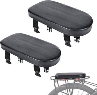 OEM 2 Piezas De Asiento Trasero Para Bicicleta, 30x15x5 Cm, Vendaje, Adecuado Para Bicicletas El&eacute;ctricas/bicicletas/patinetes El&eacute;ctricos, Negro