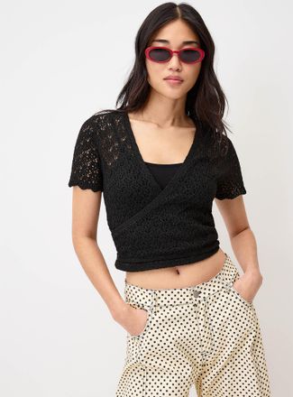 Twik Womens Openwork knit Bolero Jacket