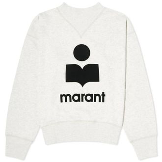 Isabel Marant Isabel Marent Etoile Moby Flock Logo Sweatshirt, Brand Size 38 ( US Size 6 )