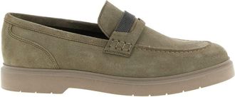 Brunello Cucinelli Suede Leather Loafers-Donna