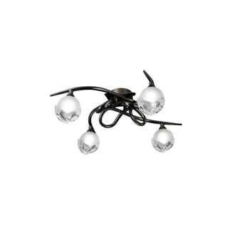 Netlighting Fragma Semi Flush Ceiling 4 Light G9 Black Chrome