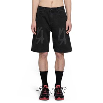 44 Label Group Logo denim shorts