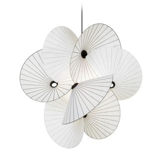 MOOOI Serpentine Pendelleuchte 8, Large, weiss / schwarz