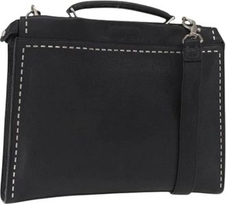Fendi Pre-owned Leren Handtas - Dames - Vintage Handtas - Zwart - ONE Size - Leer - Vintage