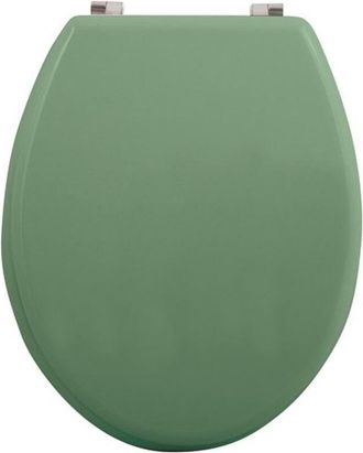 MSV Sedile WC in MDF CL&Eacute;O Verde Basile Opaco - Cerniere in Acciaio Inox