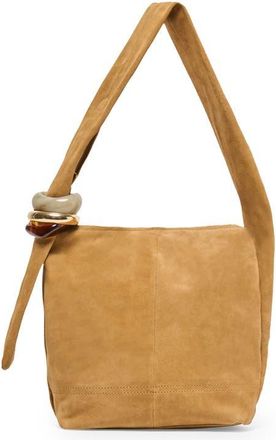 Dolce Vita Kalen Suede Shoulder Bag in Camel at Nordstrom