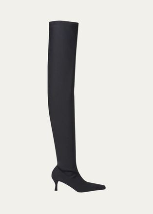 Proenza Schouler 60mm Trap Leather Over-the-Knee Boots