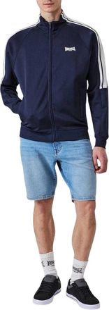 Lonsdale Raglan-trainingsjack voor heren met dubbele streep (Marine)