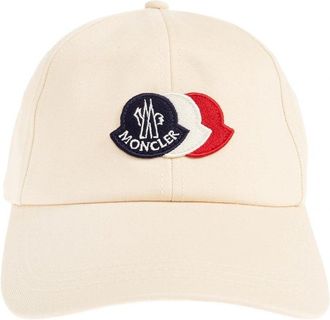 Moncler TRIPLE LOGO CAP Size: OS, colour: BEIGE