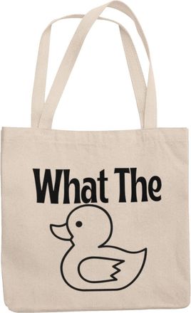 Generic What The DUCK - Funny novelty shopper Tote Bag (Natural)