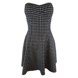 Norma Kamali Strapless Jurk - Dames - Korte kleedjes - Grijs - M - Polyester - Kleedjes